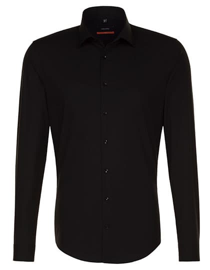 Men´s Shirt Slim Fit Long Sleeve — Black