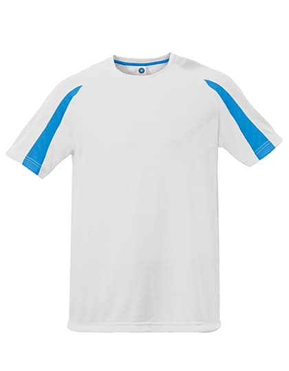 Unisex Contrast Sports T-Shirt — White