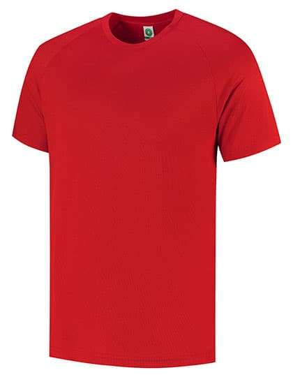 Unisex Recycled Multi Sport T-Shirt — Fiesta Red