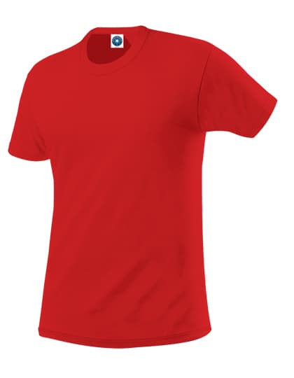 Hefty Tee — Bright Red