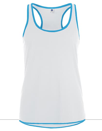 Ladies´ Contrast Sports Vest — White