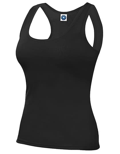 Racer Back Vest — Deep Black