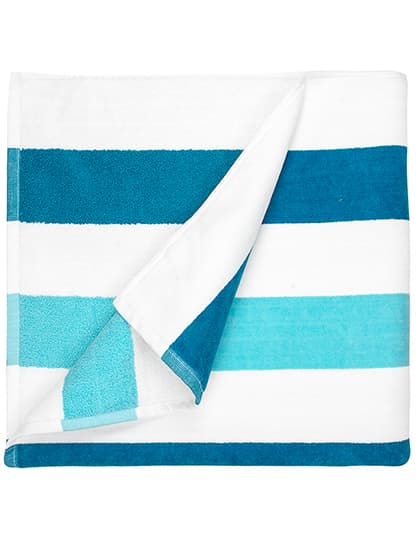 Beach Towel Stripe — Petrol