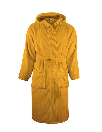 Bathrobe Hooded — Gold Yellow
