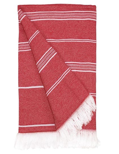 Recycled Hamam Towel — Red