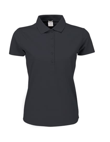 Women´s Luxury Stretch Polo — Dark Grey (Solid)