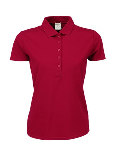 Women´s Luxury Stretch Polo — Deep Red