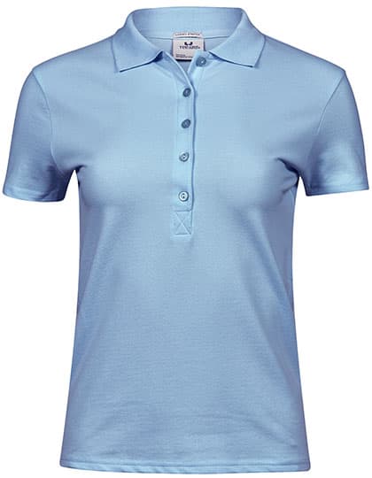 Women´s Luxury Stretch Polo — Light Blue