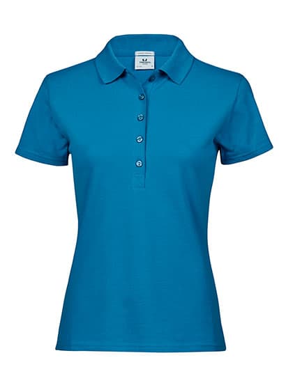 Women´s Luxury Stretch Polo — Ocean Blue