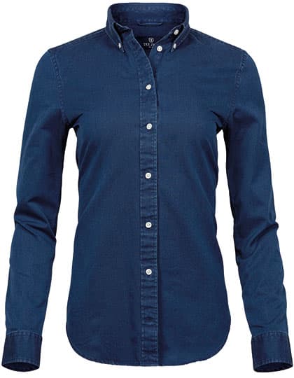 Women´s Casual Twill Shirt — Indigo