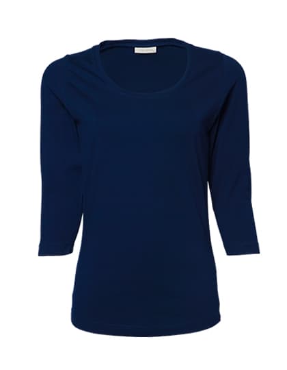 Women´s Stretch 3/4 Sleeve Tee — Navy