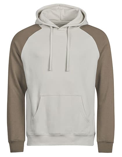 UNLABELED Two-Tone Hooded Sweatshirt — Cement