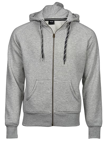 Men´s Fashion Full Zip Hood — Heather Grey