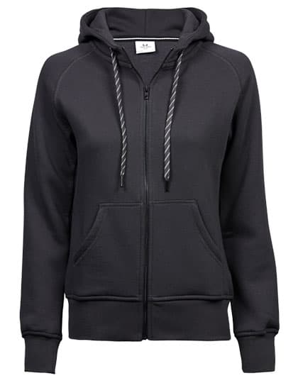 Women´s Fashion Full Zip Hood — Dark Grey (Solid)