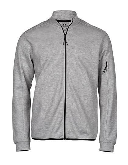 Athletic Full Zip Sweat — Heather Grey