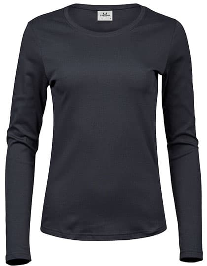 Women´s Long Sleeve Interlock Tee — Dark Grey (Solid)