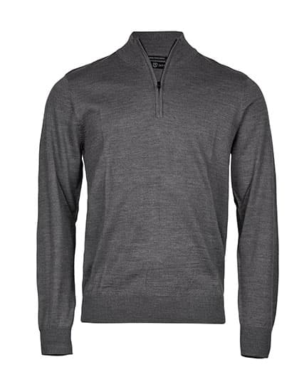 Men's Half Zip — Grey Melange