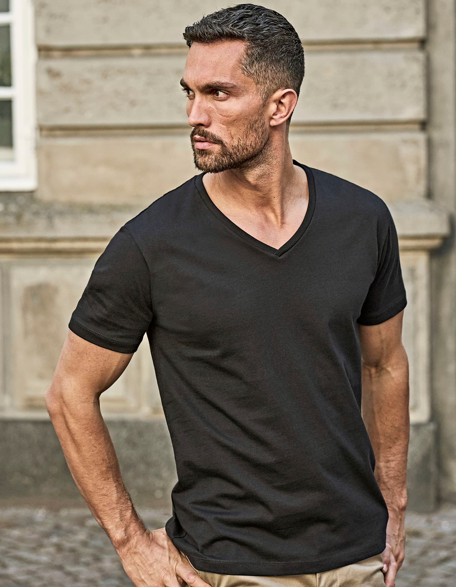 Fashion V-Neck Sof Tee