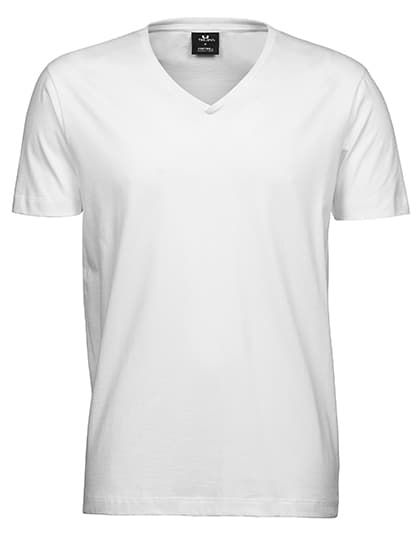 Fashion V-Neck Sof Tee — White