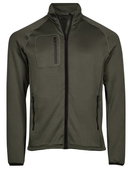 Stretch Fleece Jacket — Deep Green
