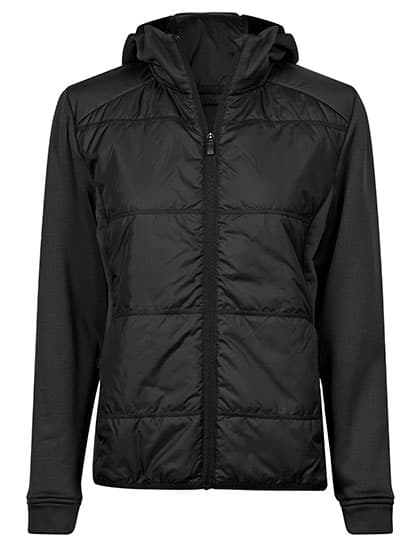 Women´s Hybrid-Stretch Hooded Jacket — Black