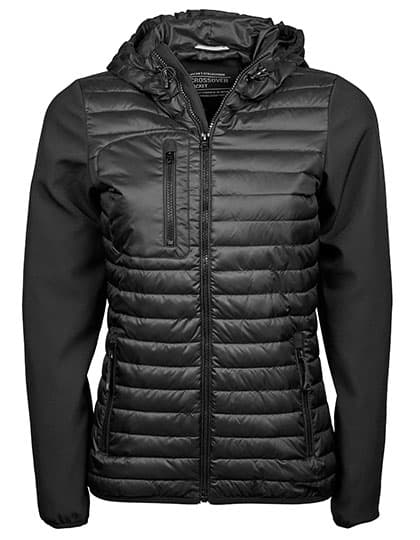 Women´s Hooded Crossover Jacket — Black