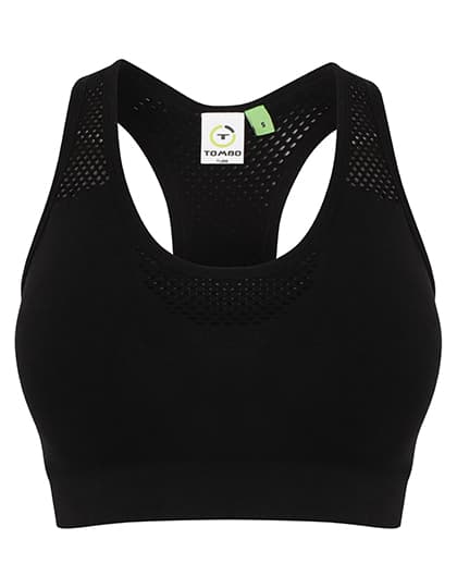 Ladies´ Seamless Crop Top — Black