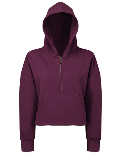 Women´s Half Zip Hoodie — Mulberry