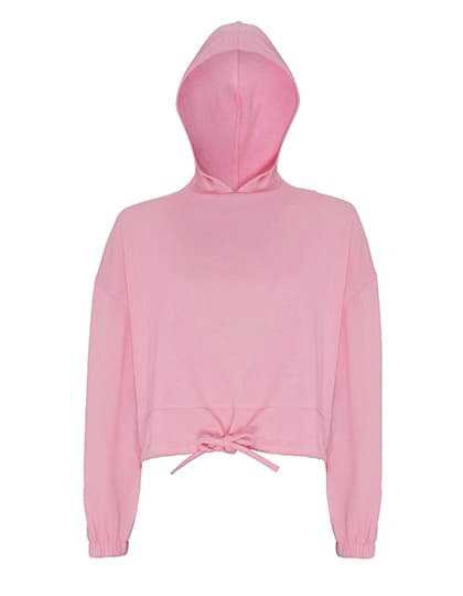 Women´s Cropped Oversize Hoodie — Light Pink