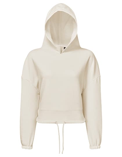Women´s Cropped Oversize Hoodie — Natural