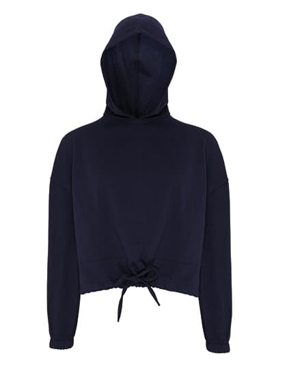Women´s Cropped Oversize Hoodie — Navy