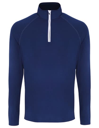 Men´s Long Sleeve Performance ¼ Zip — Navy