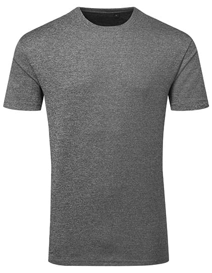 TriDri® Ion-Charge recycled textured tee — Black Melange