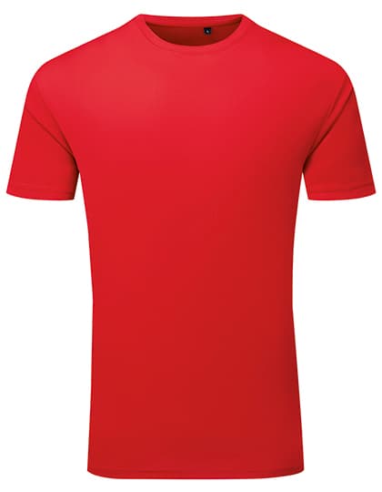 TriDri® Ion-Charge recycled textured tee — Fire Red