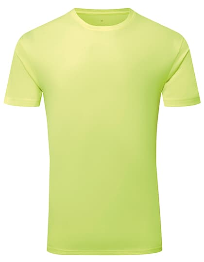 TriDri® Ion-Charge recycled textured tee — Lightning Yellow