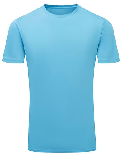 TriDri® Ion-Charge recycled textured tee — Turquoise