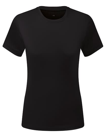 Women’s TriDri® Ion-Charge recycled textured tee — Black