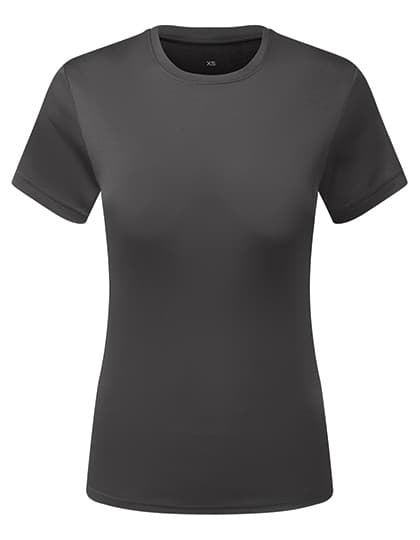 Women’s TriDri® Ion-Charge recycled textured tee — Charcoal