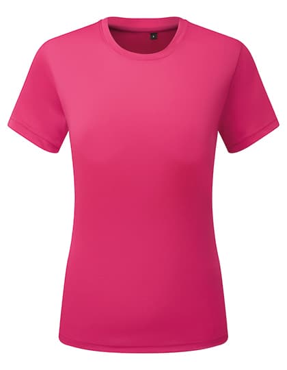 Women’s TriDri® Ion-Charge recycled textured tee — Hot Pink