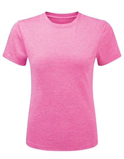Women’s TriDri® Ion-Charge recycled textured tee — Pink Melange