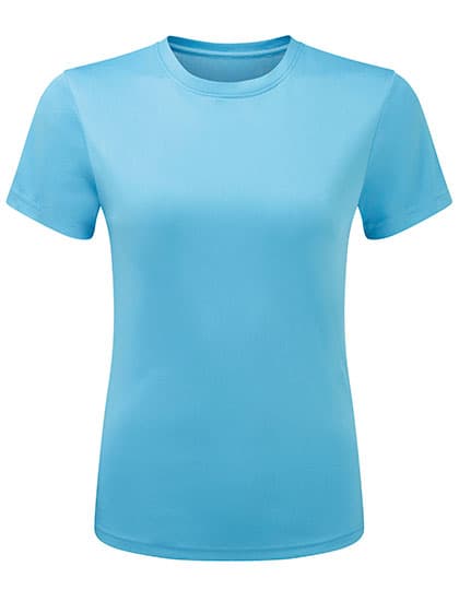 Women’s TriDri® Ion-Charge recycled textured tee — Turquoise