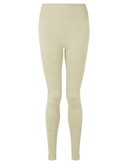 Women´s Recycled Seamless ´3D Fit´ Multi-Sport Flex Leggings — Sage Green Melange