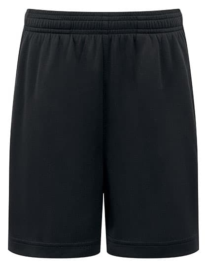 Kids TriDri® Ion-Charge performance shorts — Black