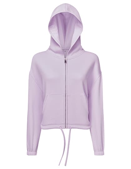 Women´s Recycled Drawstring Full-Zip Hoodie — Lilac