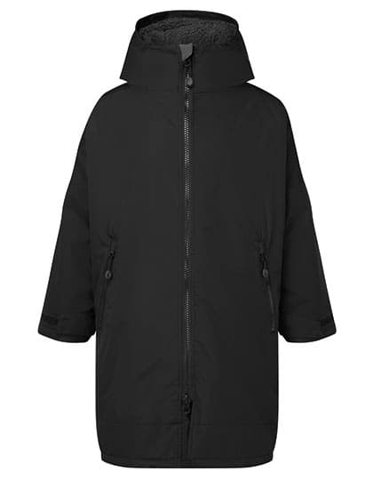 Kids TriDri® All Seasons Waterproof Changing Robe — Black
