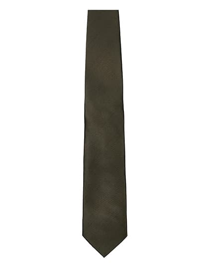 Satin Tie — Brown
