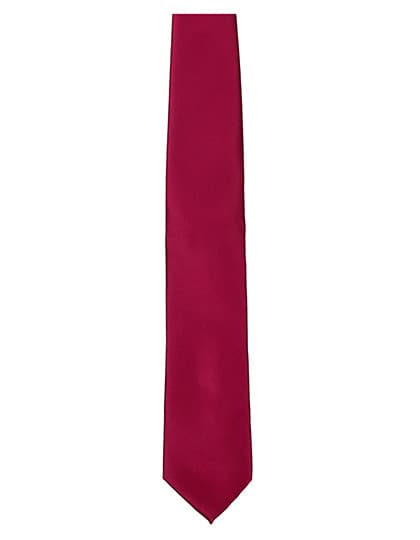 Satin Tie — Burgundy