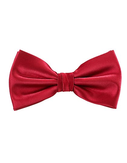 Satin Bow Tie — Burgundy