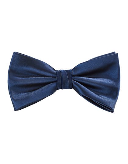Satin Bow Tie — Navy