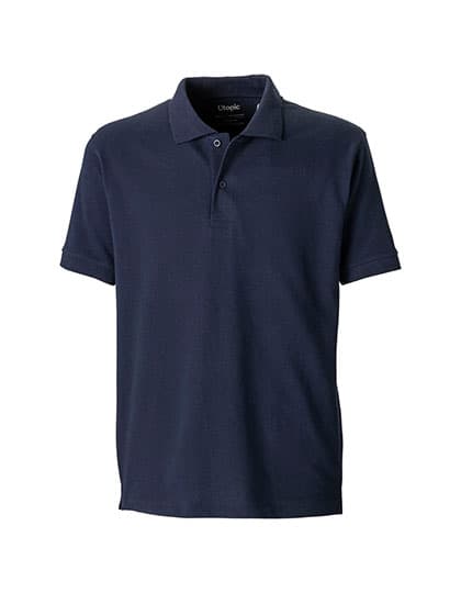 Unisex Short-Sleeved Polo Shirt — Blue
